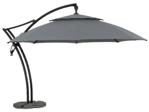duży parasol ogrodowy Ibiza w kolorze szarym